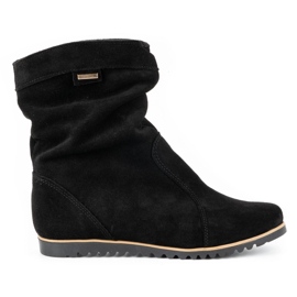 Olivier Bottines en cuir Emi Noir le noir