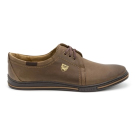 Polbut Chaussures en cuir pour hommes 343 marron brun