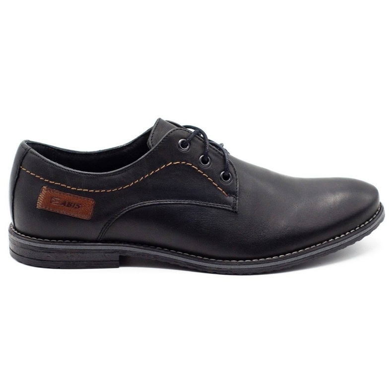 ABIS Chaussures pour hommes en cuir 4149 grain noir le noir ABIS Chaussures pour hommes en cuir 4149 grain noir le noir