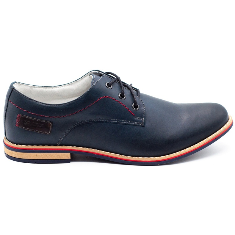 ABIS Chaussures en cuir pour hommes 4149 Grl bleu marin ABIS Chaussures en cuir pour hommes 4149 Grl bleu marin