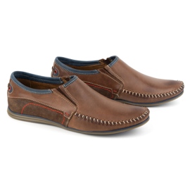 KOMODO Chaussures homme en cuir 847 marron brun KOMODO Chaussures homme en cuir 847 marron brun