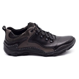 KENT Chaussures pour hommes en cuir Trapery 207 noir