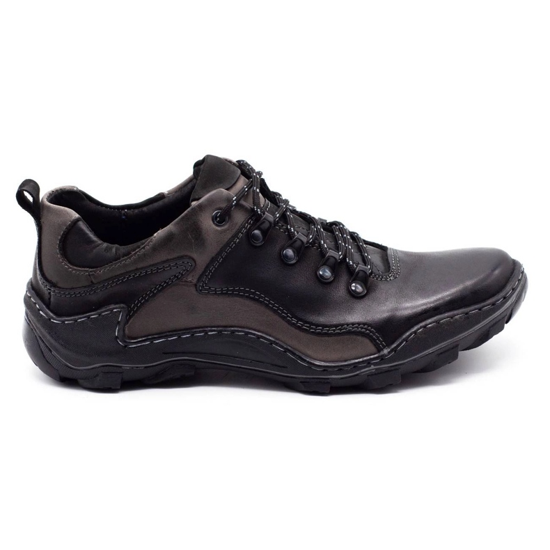 KENT Chaussures pour hommes en cuir Trapery 207 noir le noir