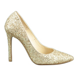 Neścior 101 épingles à paillettes dorées