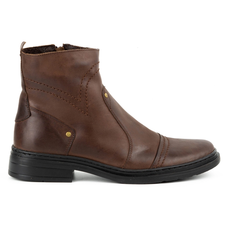 Polbut Bottines Chelsea hiver homme 252 marron brun