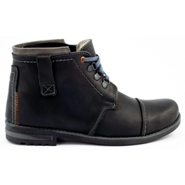 Olivier Bottes d'hiver pour hommes bottes de neige 120 Noir