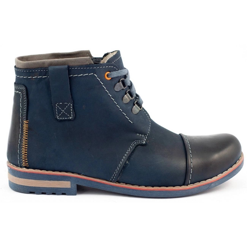 Olivier Chaussures d'hiver Homme Bottes de Neige 120 Bleu Marine