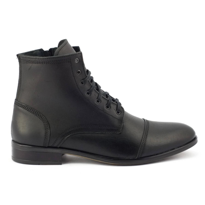 KENT Bottines Chelsea en cuir pour hommes 287D Św noir le noir KENT Bottines Chelsea en cuir pour hommes 287D Św noir le noir