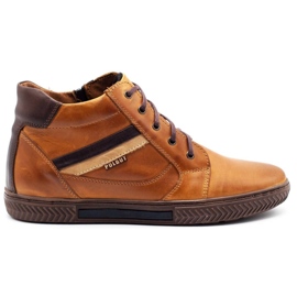 Polbut Chaussures d'hiver pour hommes J47F rouge orange