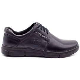 Joker Chaussures en cuir noir pour hommes 506