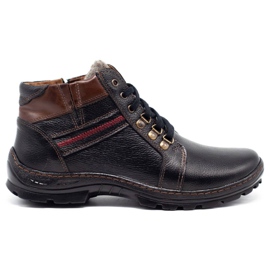 Mario Pala Bottes d'hiver pour hommes noires 311MP