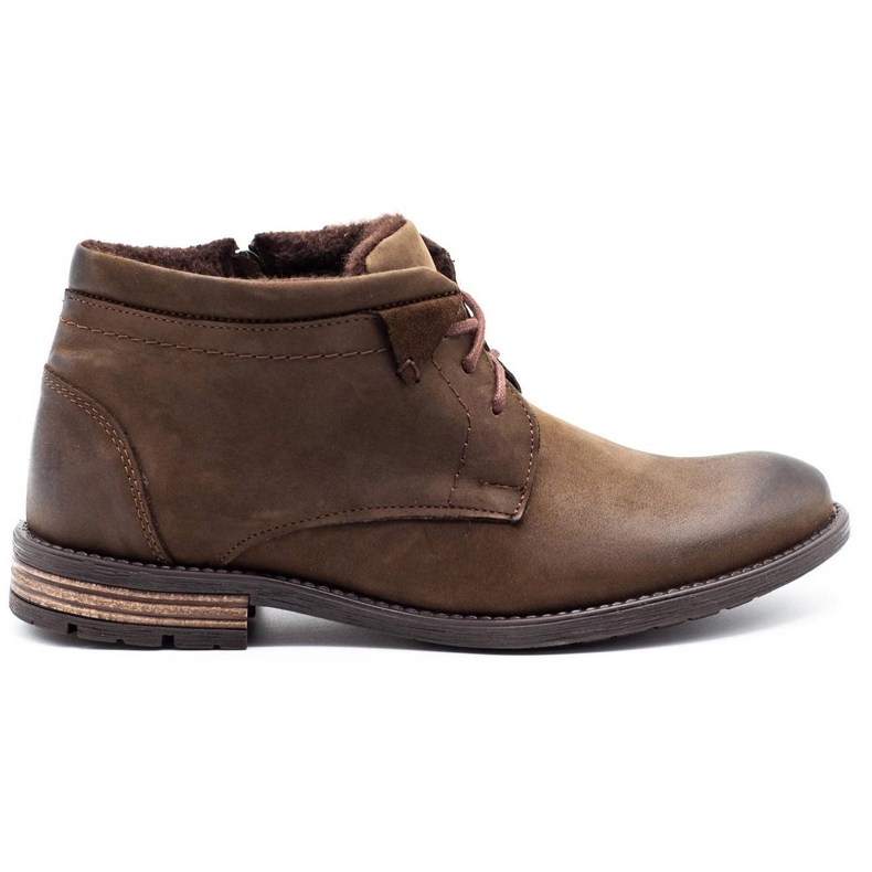 KOMODO Bottes d'hiver pour hommes marron 834K brun