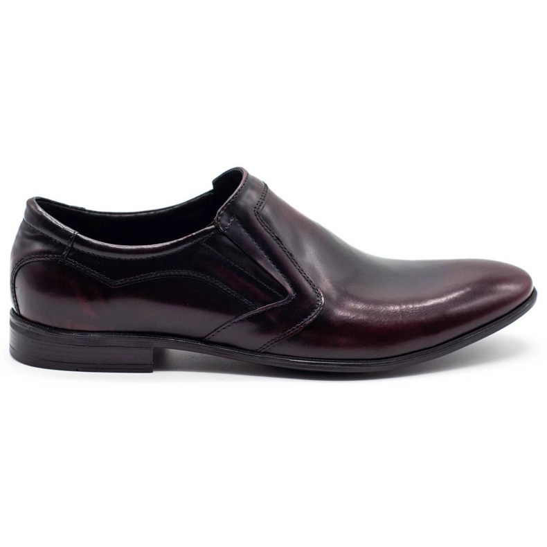 Lukas Chaussures habillées sans lacets pour hommes 284 cerise rouge