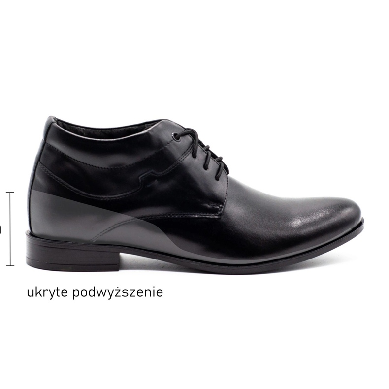 Lukas Chaussures homme noires augmentant 300LU le noir
