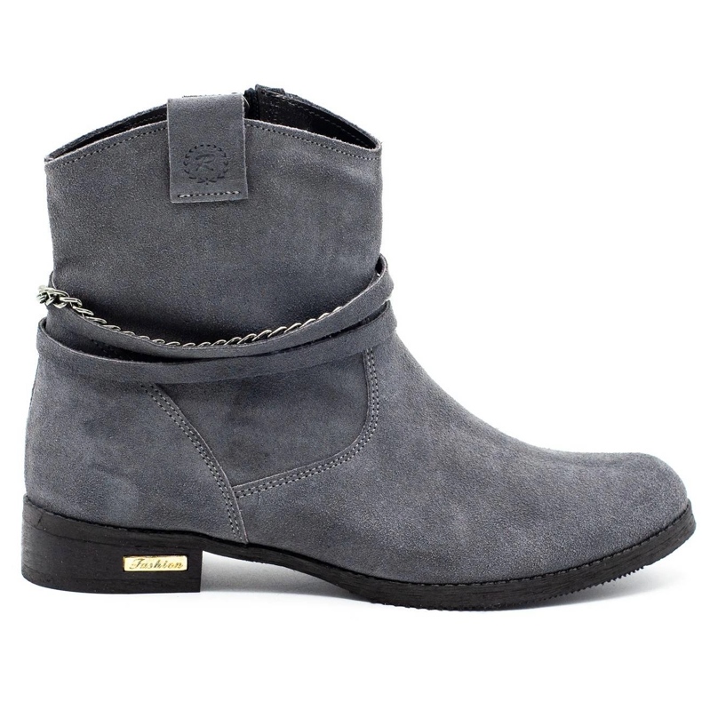 Olivier Boots femme isolées avec une chaîne Luna gris Olivier Boots femme isolées avec une chaîne Luna gris