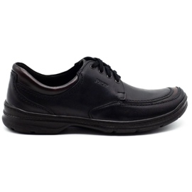 Joker Chaussures en cuir noir pour hommes 936 le noir