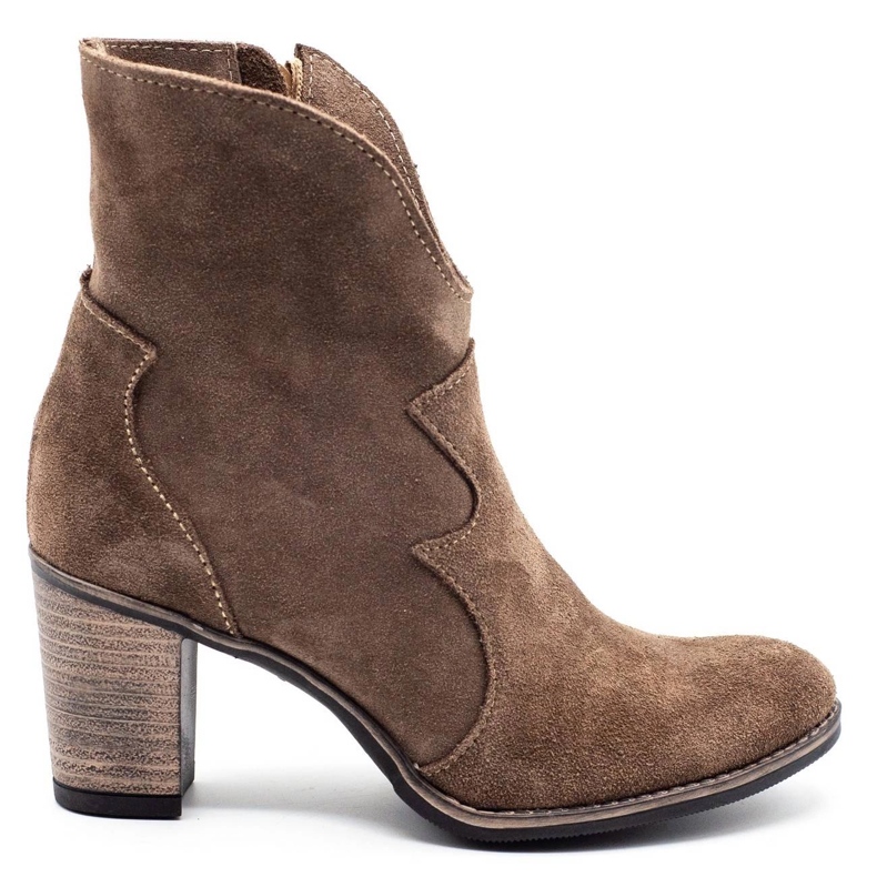 Olivier Bottines à talons beiges Lucy