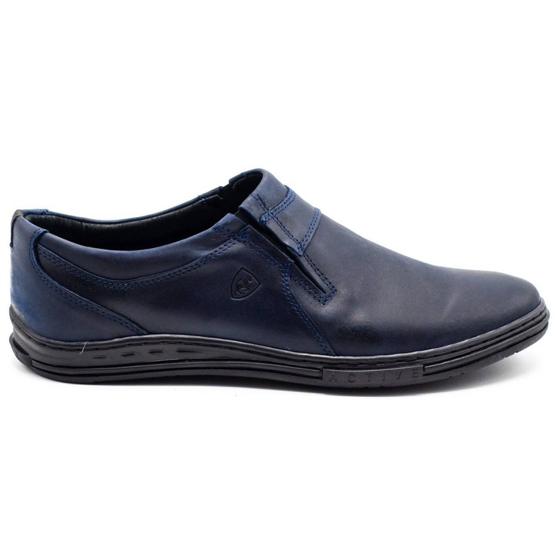 Polbut Chaussures homme slip 362E bleu marine