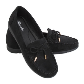 Mocassins femme noirs RQ-2 Noir le noir