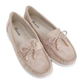 Mocassins femme beige RQ-2 Beige