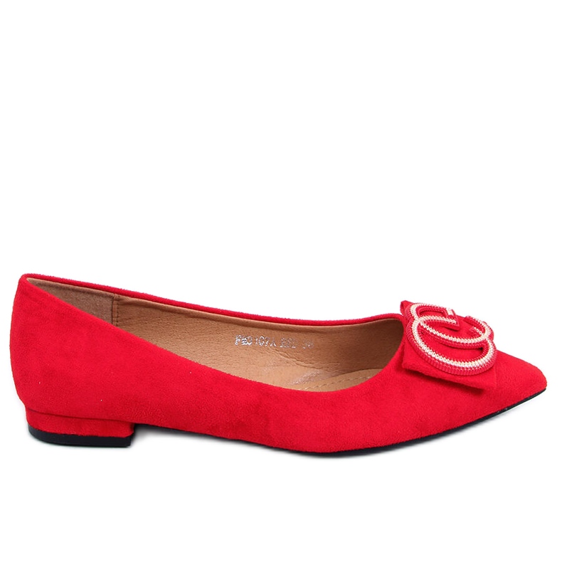 BM Ballerines amande nez rouge FM3107A Rouge BM Ballerines amande nez rouge FM3107A Rouge