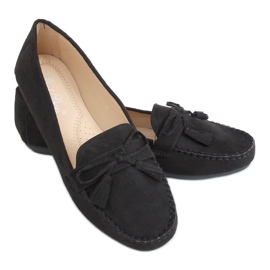 Noir Mocassins femme noirs XR-1R2 Noir le noir