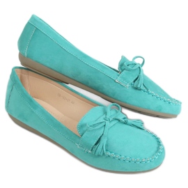 Mocassins femme verts XR-1R2 Vert