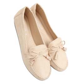 Mocassins femme beige XR-1R2 Beige Mocassins femme beige XR-1R2 Beige