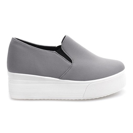 Baskets Creepers Sur Plateforme 812 Gris