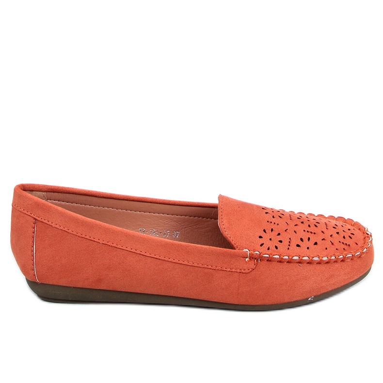 BM Mocassins ajourés orange XR-1R6 Orange BM Mocassins ajourés orange XR-1R6 Orange