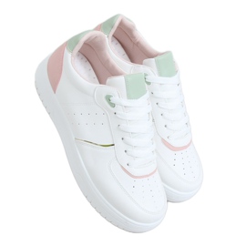 Chaussures de sport femme blanches BL218P Rose