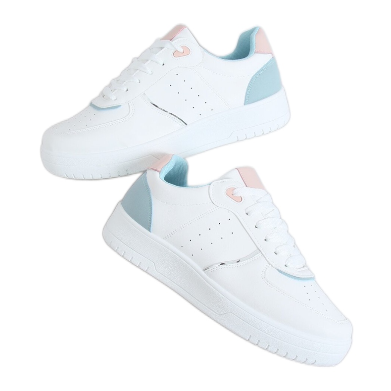Chaussures de sport femme blanches BL218P Bleu Chaussures de sport femme blanches BL218P Bleu