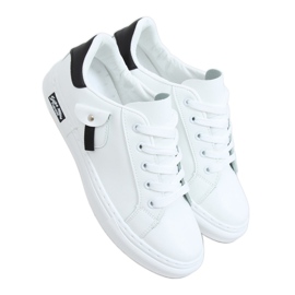 Baskets femme noires et blanches LA132P BLANC / NOIR le noir