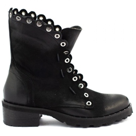 Dolce Pietro Bottes femme isolées 1040 noir le noir
