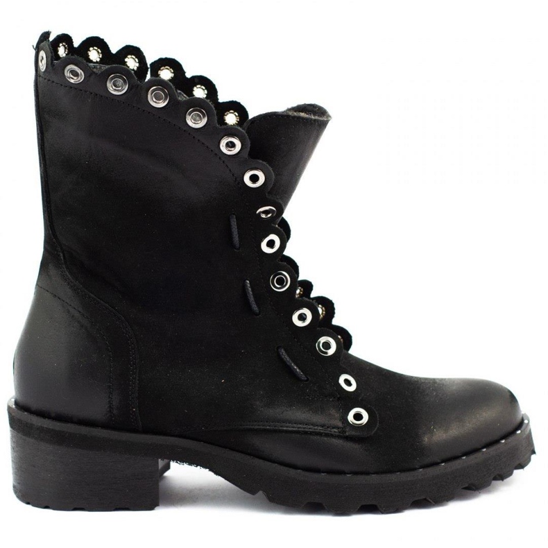 Dolce Pietro Bottes femme isolées 1040 noir le noir
