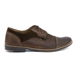 Olivier Chaussures en cuir pour hommes 253 marron brun