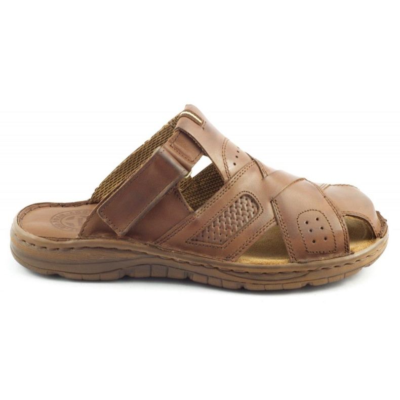 ŁUKPOL Chaussons homme 868 marron brun