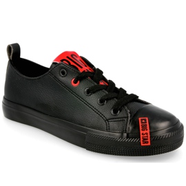 Baskets en cuir pour femmes Big Star EE274303 Noir le noir