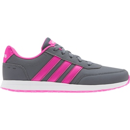Chaussures enfant Adidas Vs Switch 2 K gris-rose FV5653