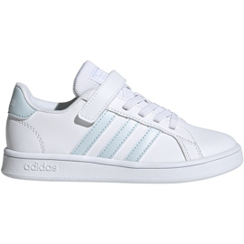 Chaussures enfant Adidas Grand Court C blanc et bleu EG6738 blanche Chaussures enfant Adidas Grand Court C blanc et bleu EG6738 blanche