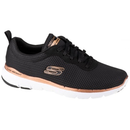 Chaussures Skechers Flex Appeal 3.0 W 13070-BKRG le noir d'or Chaussures Skechers Flex Appeal 3.0 W 13070-BKRG le noir d'or