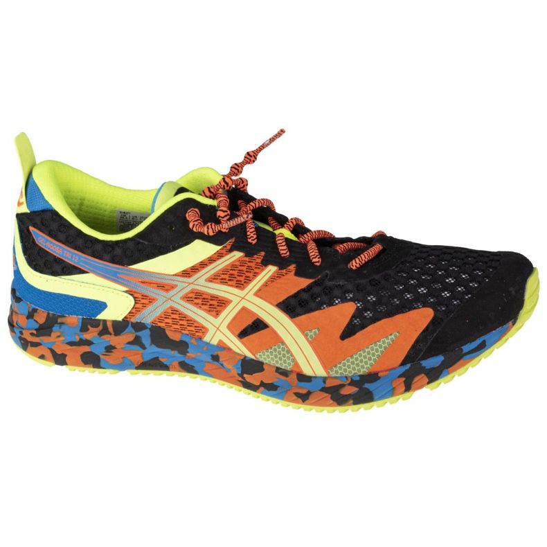 Chaussures Asics Gel-Noosa Tri 12 M 1011B277-005 le noir bleu orange jaune Chaussures Asics Gel-Noosa Tri 12 M 1011B277-005 le noir bleu orange jaune