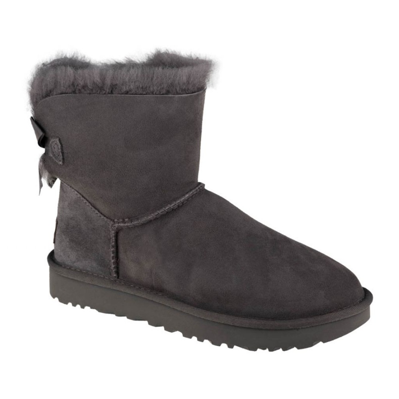 Chaussures Ugg Mini Bailey Bow Ii W 1016501-GRIS le noir Chaussures Ugg Mini Bailey Bow Ii W 1016501-GRIS le noir