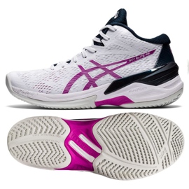 Chaussures de volley-ball Asics Sky Elite Ff Mt W 1052A023-103 blanc blanc