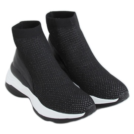 Noir HQ209 Chaussettes noires chaussures de sport le noir