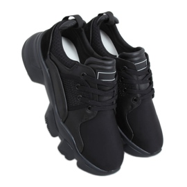 Chaussures de sport noires B0-192 Noir le noir Chaussures de sport noires B0-192 Noir le noir