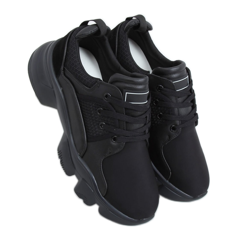 Chaussures de sport noires B0-192 Noir le noir Chaussures de sport noires B0-192 Noir le noir