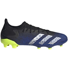 Chaussures de football adidas Predator Freak.3 L Fg bleu marine-noir-vert FY0615
