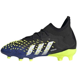 Chaussures de football adidas Predator Freak.1 Fg Junior noir-marine-vert FY0744