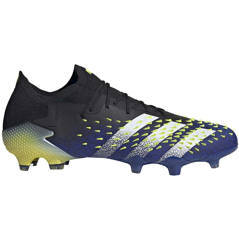 Chaussures de football adidas Predator Freak.1 L Fg noir-bleu-vert FY0745 le noir
